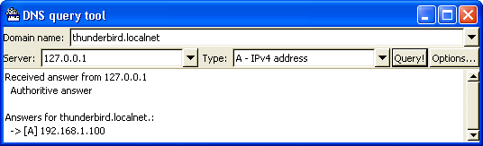 Testing local domain names