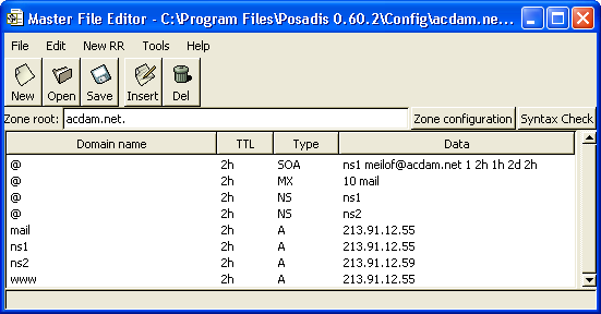 The master file editor